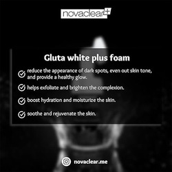 Novaclear Gluta White Plus Facial Foam, 100ml